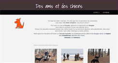 Desktop Screenshot of des-amis-et-des-chiens.com